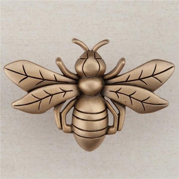 Acorn Mfg Acorn Manufacturing DQ7GP Artisan Collection Bee Knob; Museum Gold DQ7GP - main